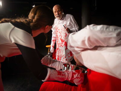 Szenenbild aus "Shakespeares Werke" im Theater am Markt in Eisenach